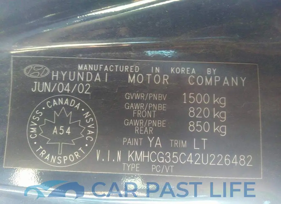 KMHCG35C42U226482# 9