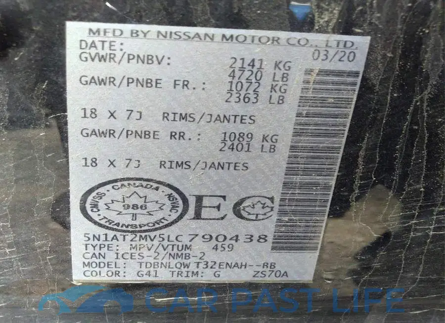 5N1AT2MV5LC790438# 9