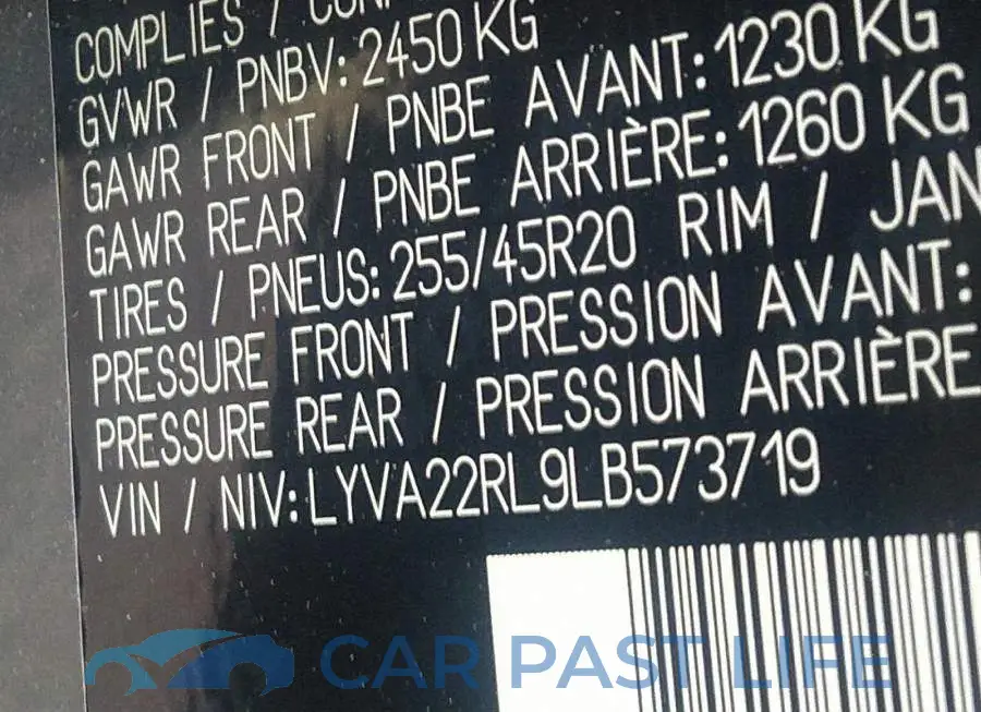 LYVA22RL9LB573719# 9