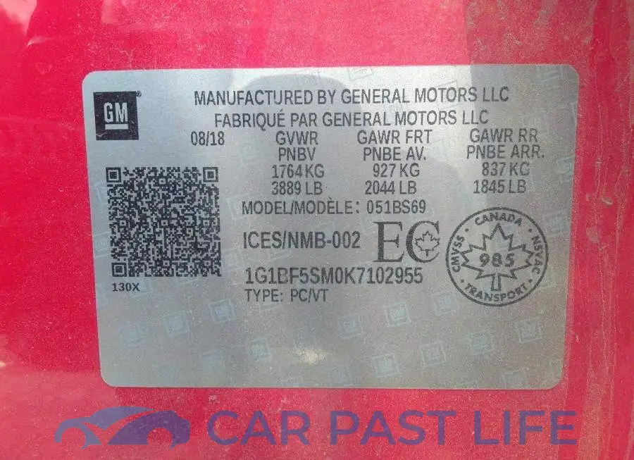 1G1BF5SM0K7102955# 9