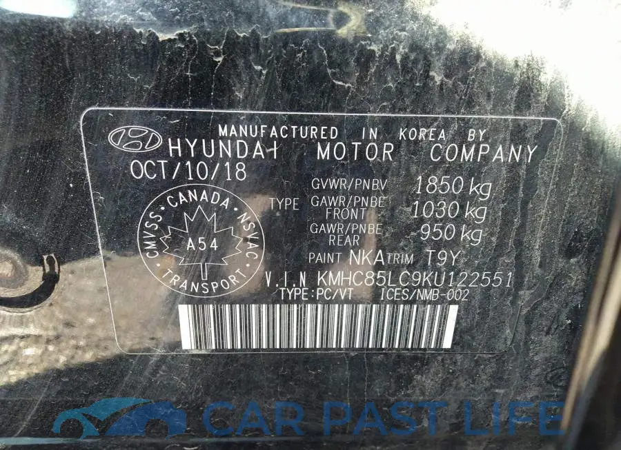 KMHC85LC9KU122551# 9