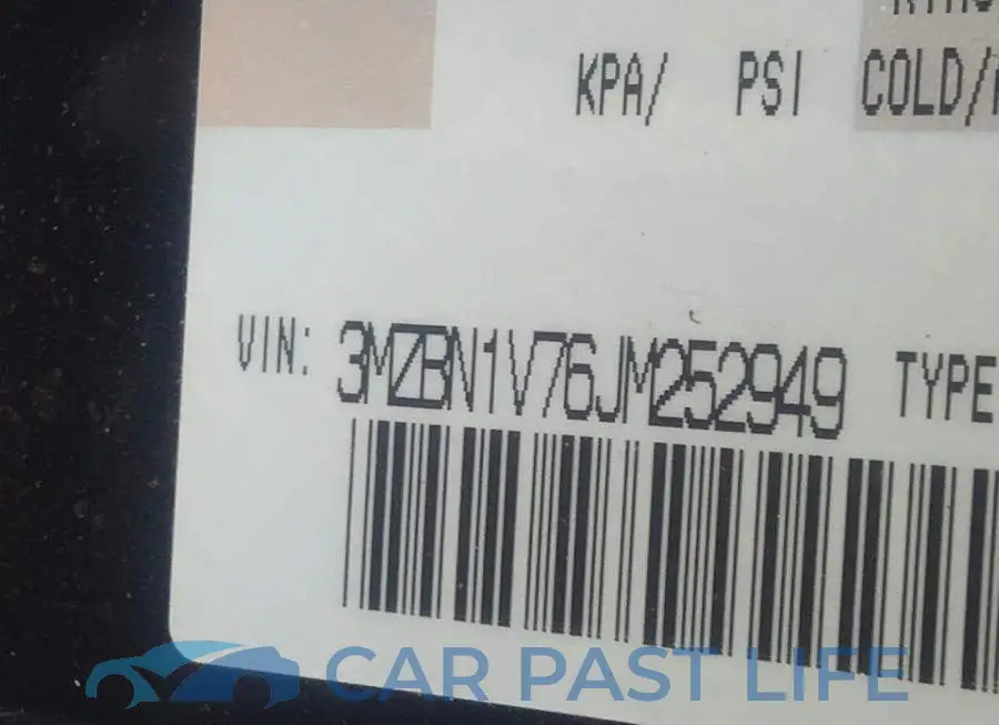 3MZBN1V76JM252949# 9