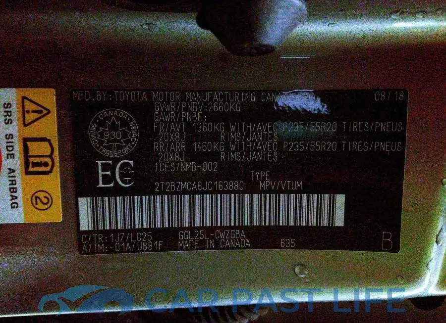 2T2BZMCA6JC163880# 9