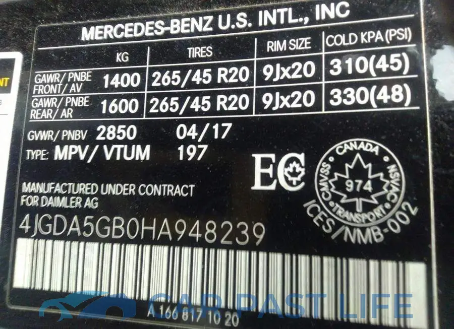 4JGDA5GB0HA948239# 9