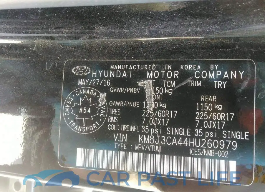 KM8J3CA44HU260979# 9