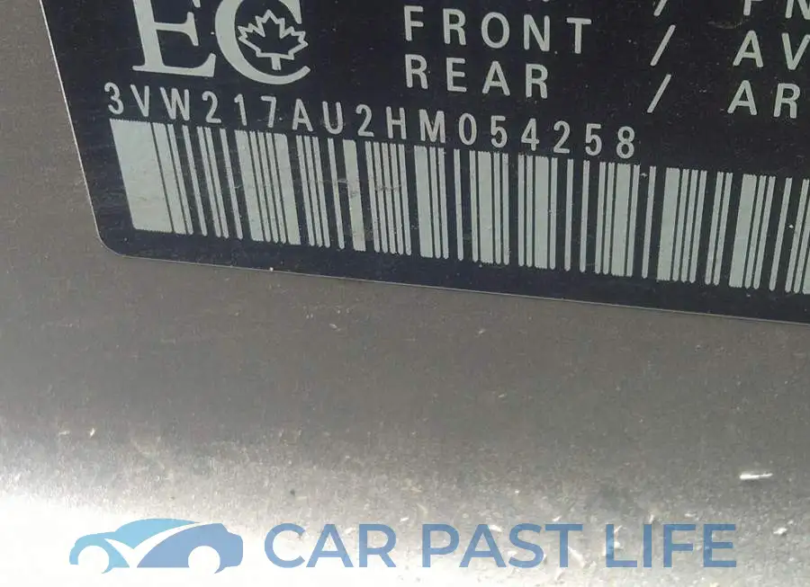 3VW217AU2HM054258# 9