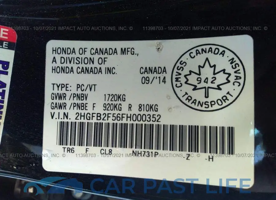 2HGFB2F56FH000352# 9