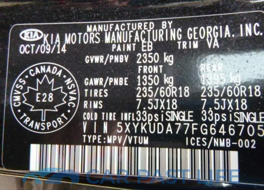 5XYKUDA77FG646705# 10