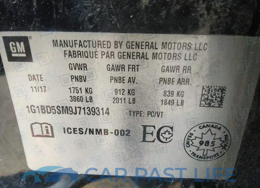 1G1BD5SM9J7139314# 9