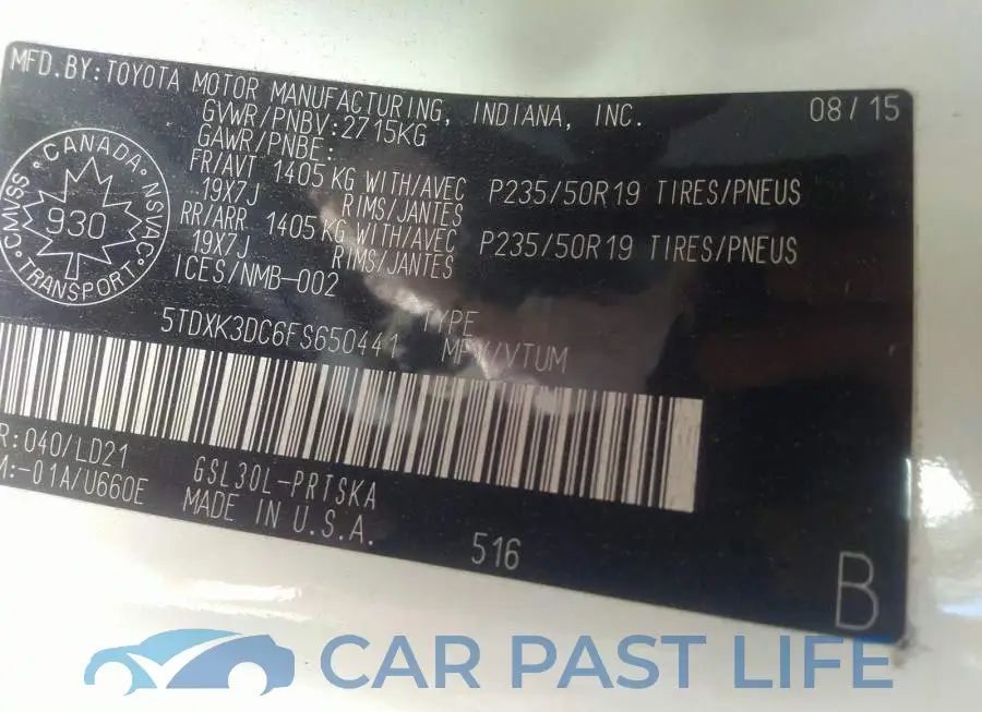 5TDXK3DC6FS650441# 9