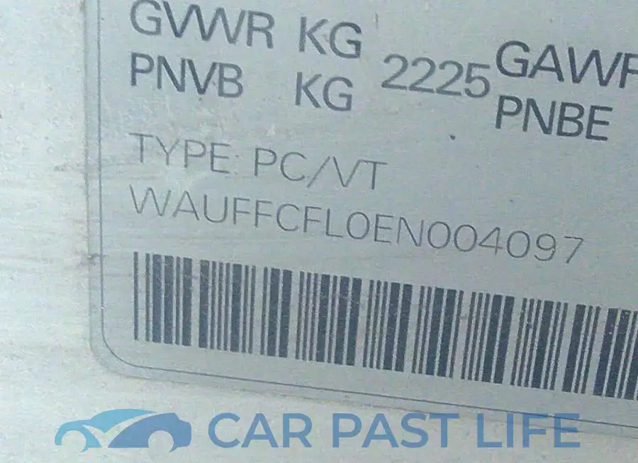 WAUFFCFL0EN004097# 9