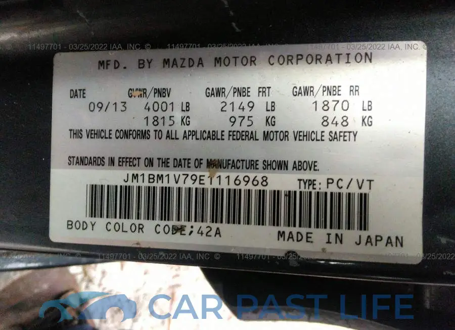 JM1BM1V79E1116968# 9