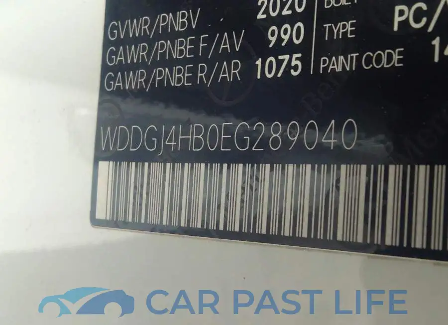 WDDGJ4HB0EG289040# 9