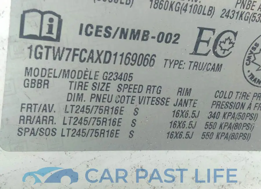 1GTW7FCAXD1169066# 9