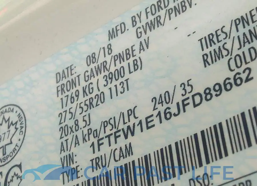 1FTFW1E16JFD89662# 9