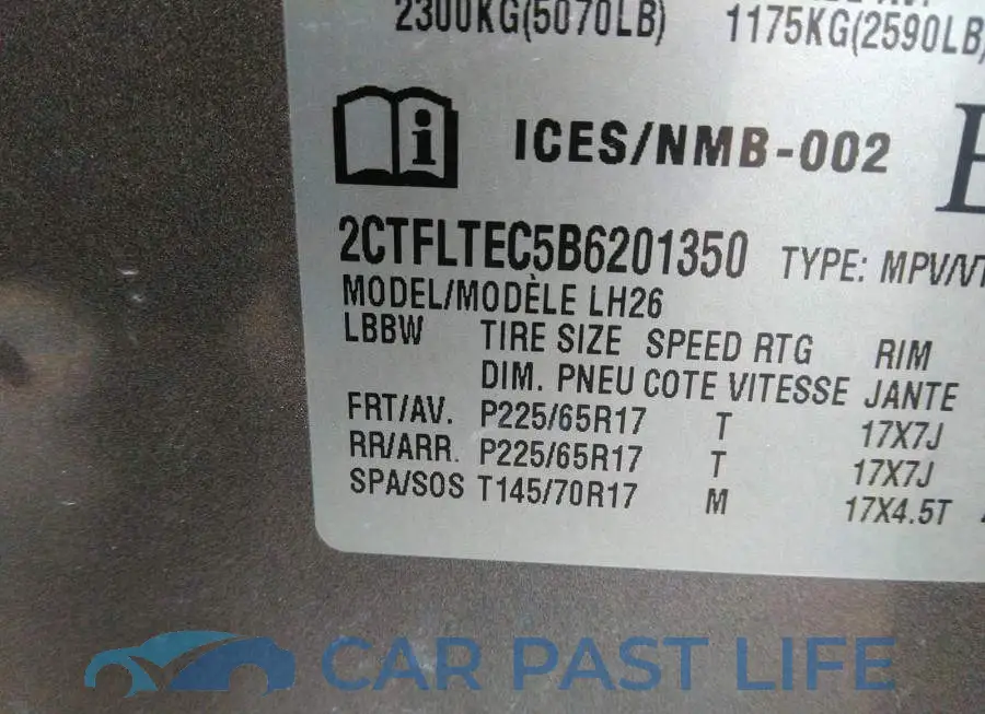 2CTFLTEC5B6201350# 9