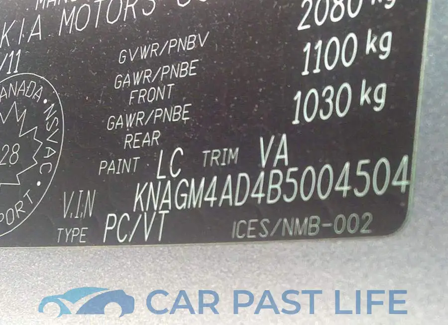 KNAGM4AD4B5004504# 9