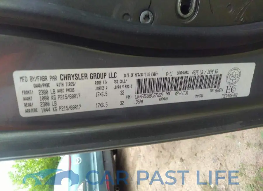 1J4NF2GB8BD272227# 9