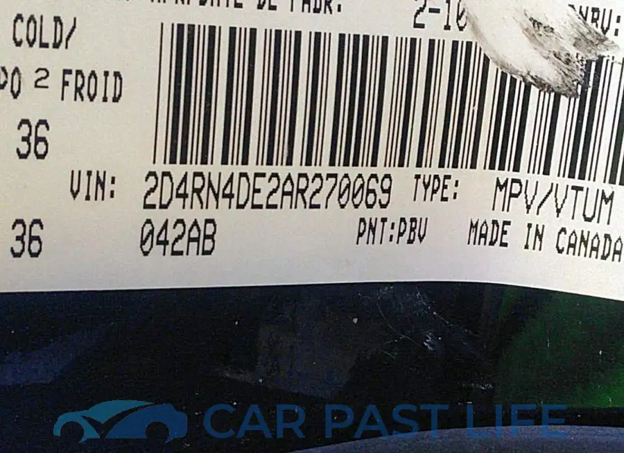 2D4RN4DE2AR270069# 9