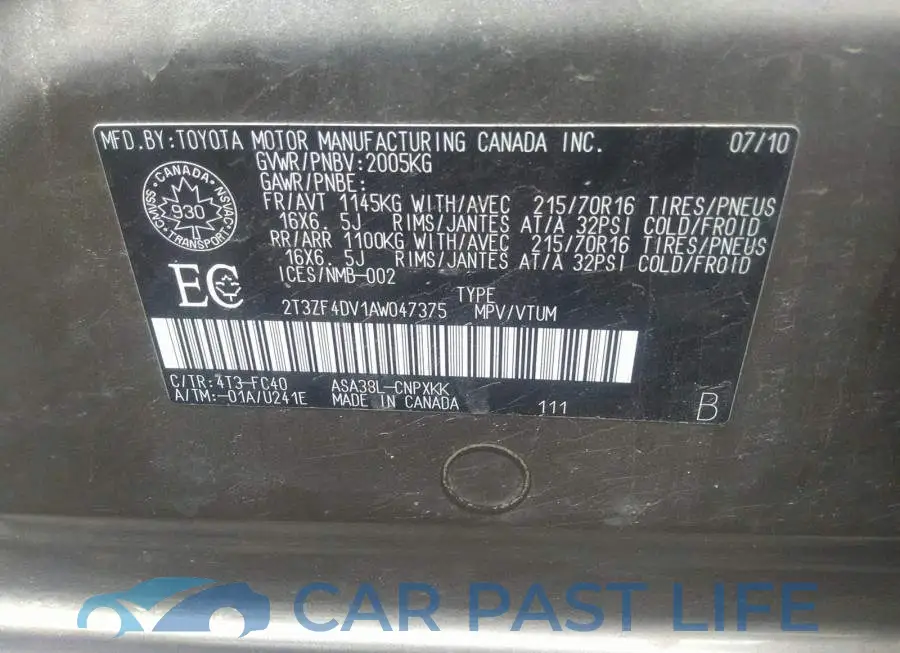 2T3ZF4DV1AW047375# 9