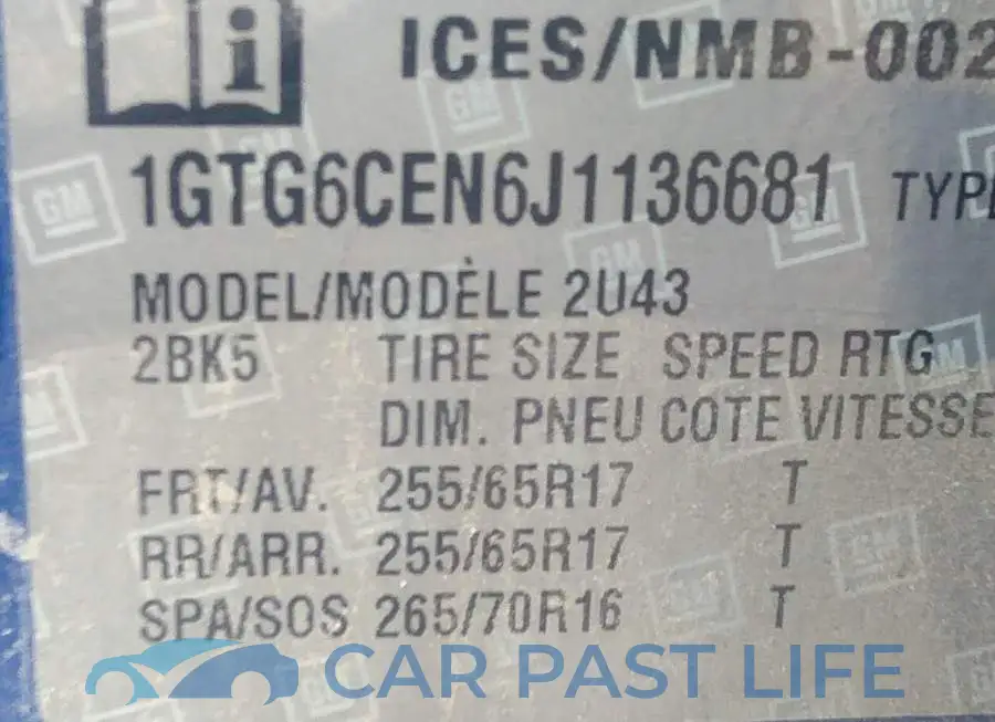 1GTG6CEN6J1136681# 9