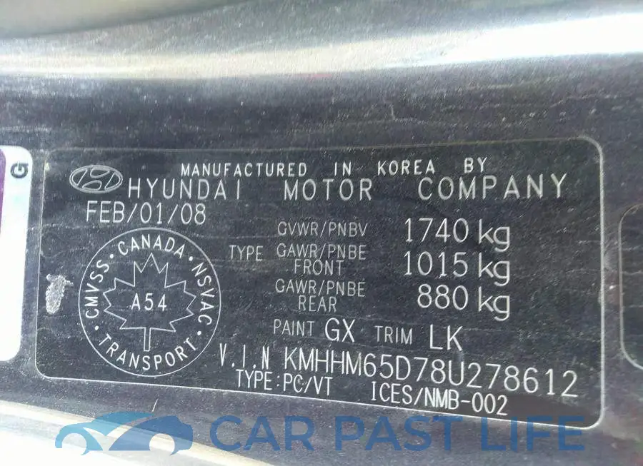 KMHHM65D78U278612# 9