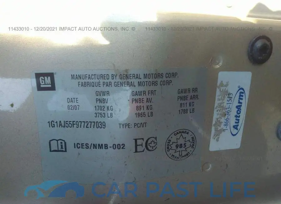 1G1AJ55F977277039# 9