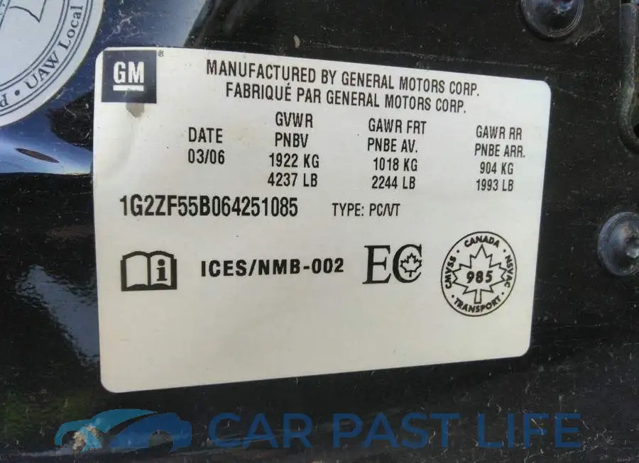 1G2ZF55B064251085# 9