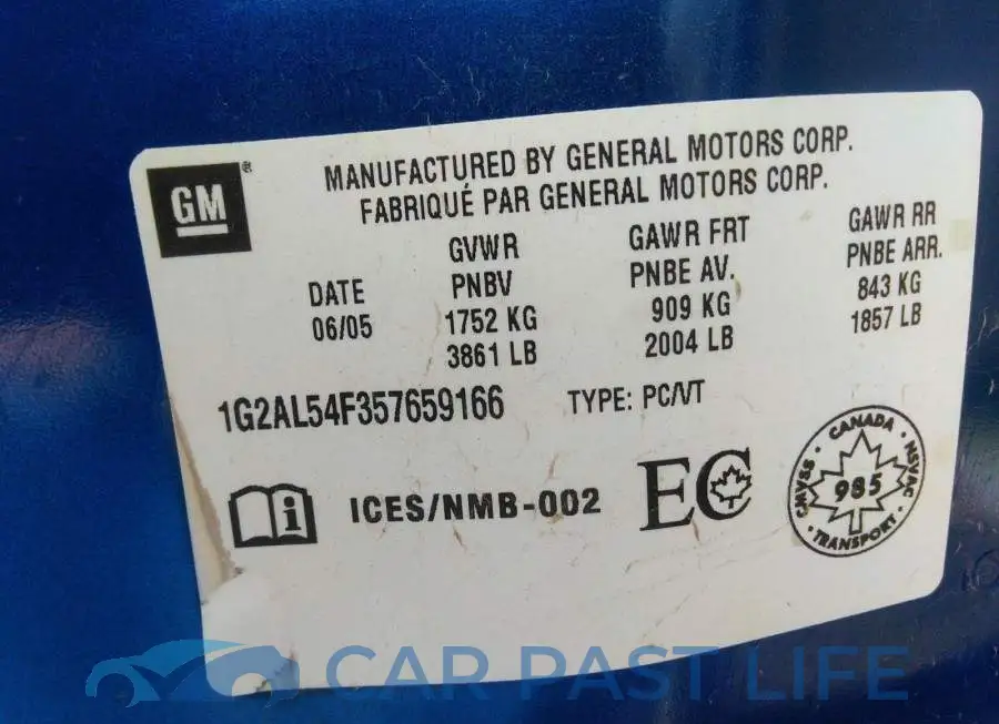 1G2AL54F357659166# 9