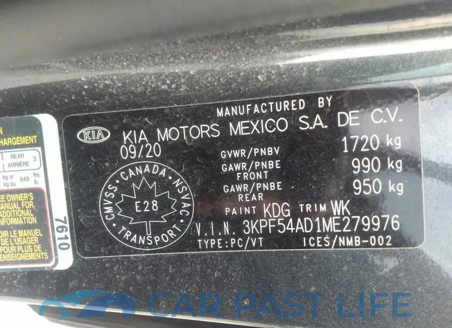 3KPF54AD1ME279976# 9