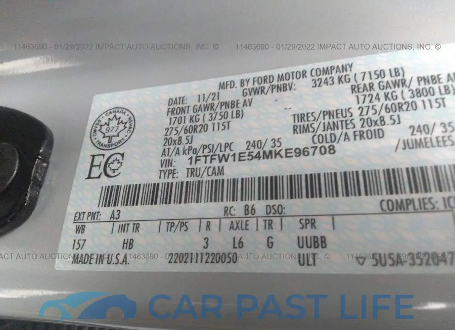 1FTFW1E54MKE96708# 9