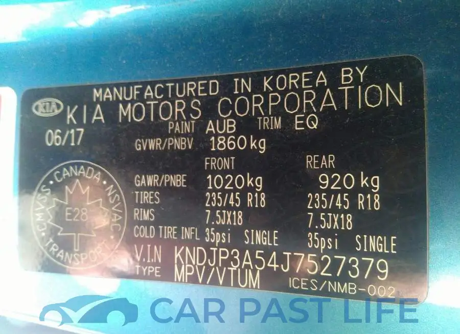 KNDJP3A54J7527379# 9