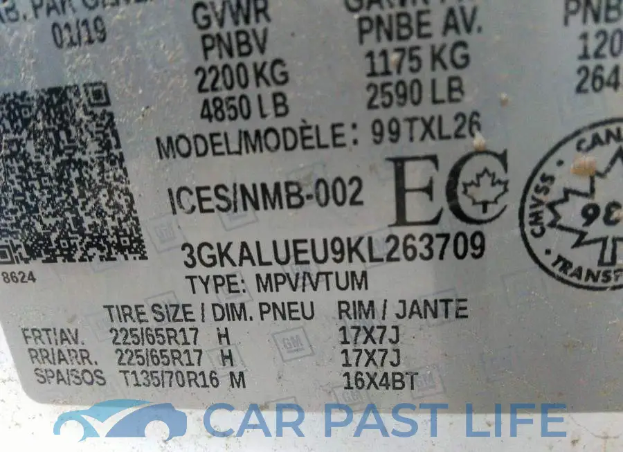3GKALUEU9KL263709# 9