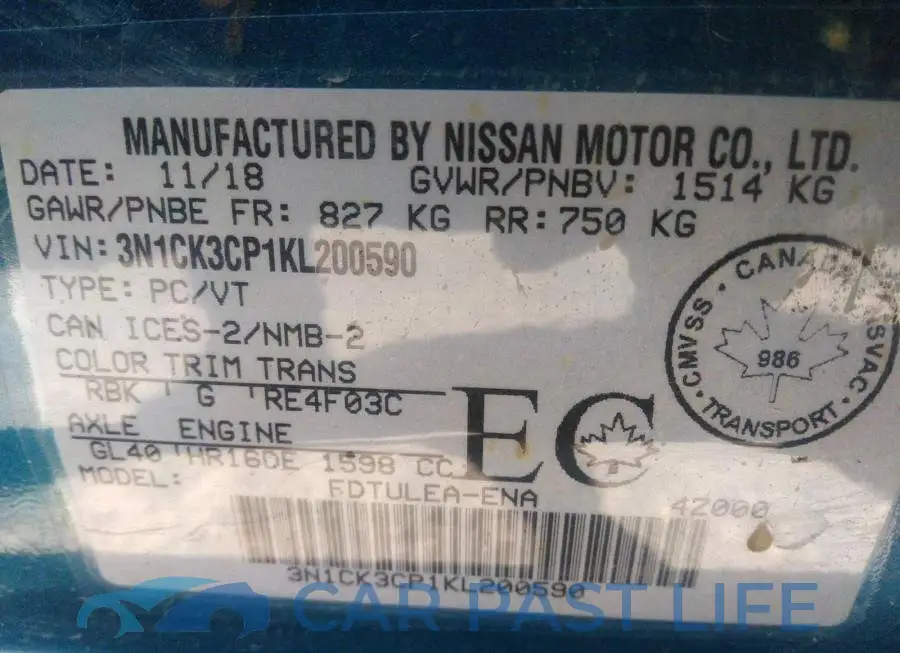 3N1CK3CP1KL200590# 9
