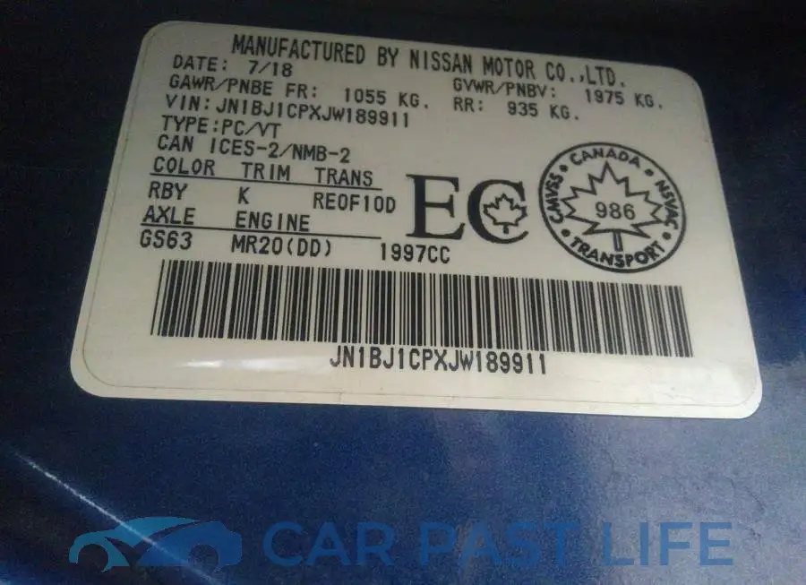 JN1BJ1CPXJW189911# 9