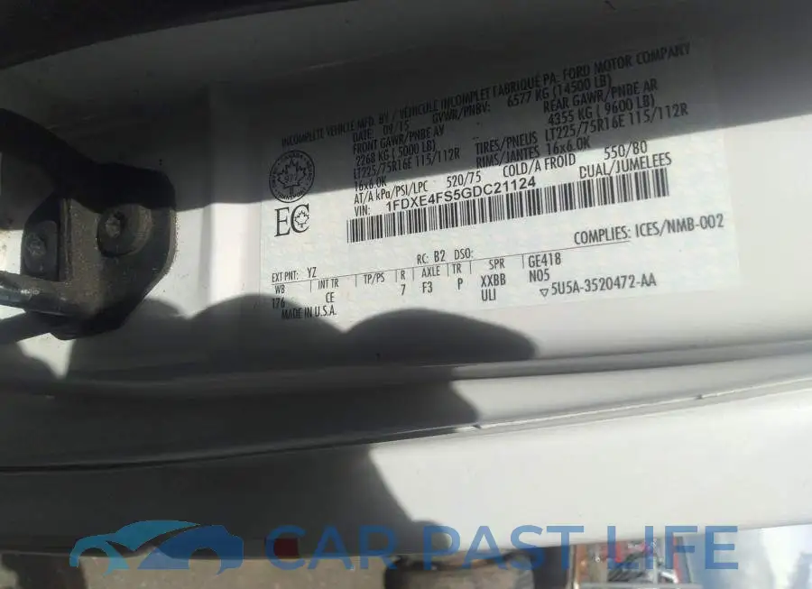 1FDXE4FS5GDC21124# 10