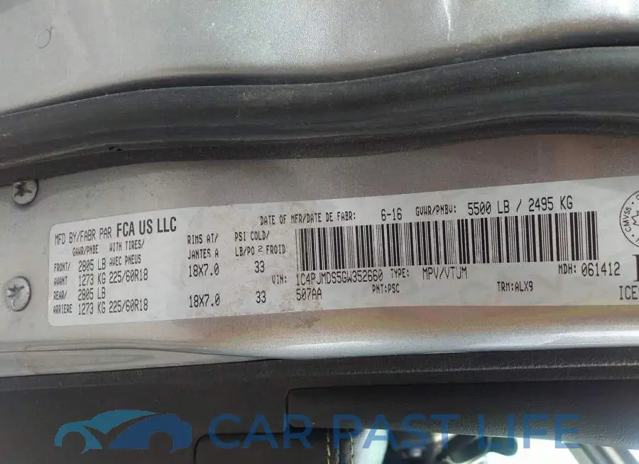 1C4PJMDS5GW352660# 9