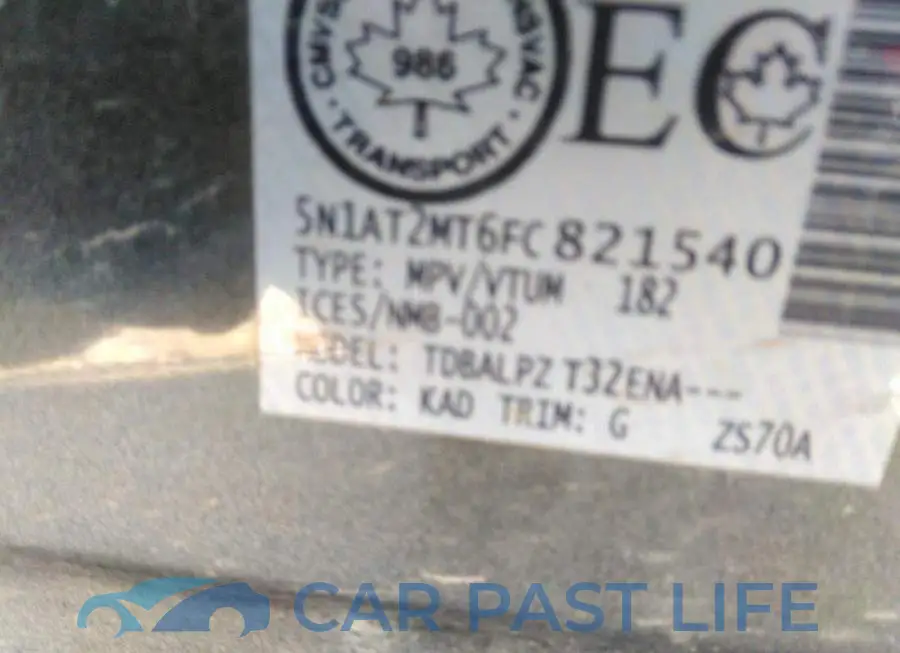 5N1AT2MT6FC821540# 9