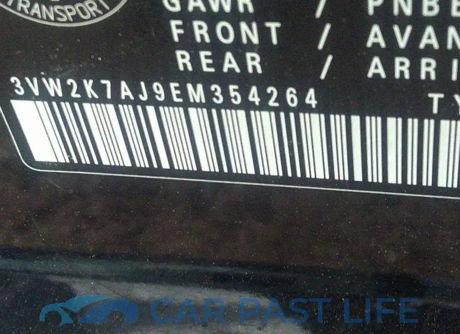 3VW2K7AJ9EM354264# 9