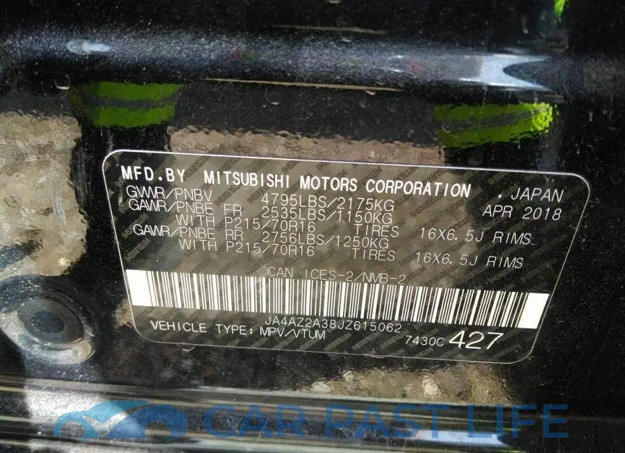 JA4AZ2A38JZ615062# 9