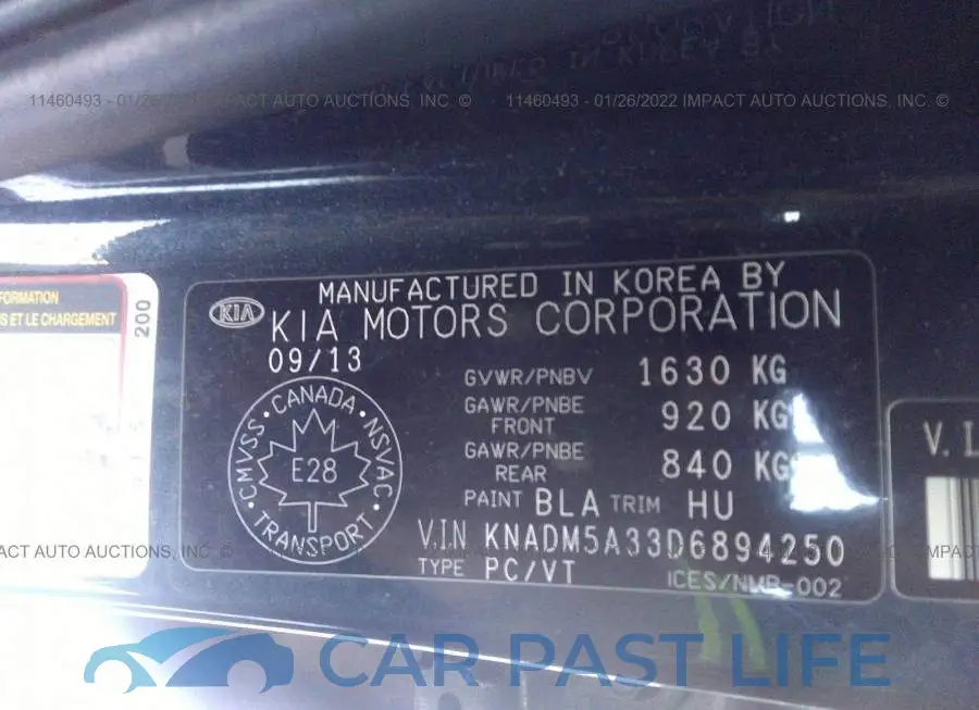 KNADM5A33D6894250# 9