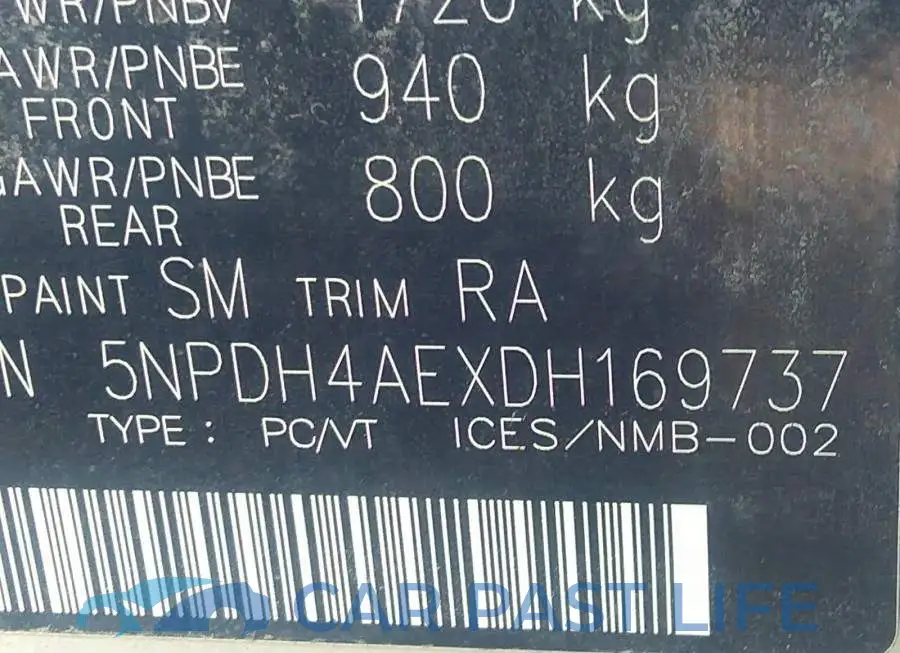 5NPDH4AEXDH169737# 9