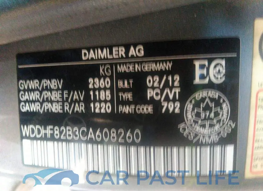 WDDHF82B3CA608260# 9