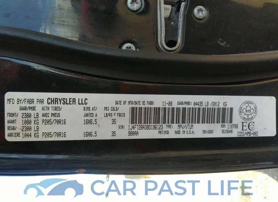 1J4FT28A39D196123# 9