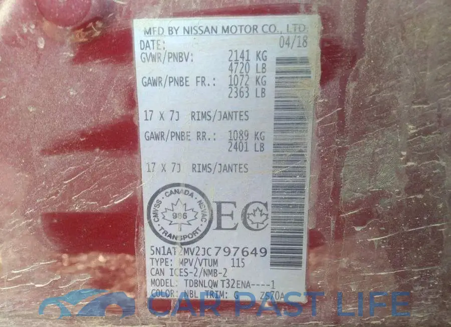 5N1AT2MV2JC797649# 9