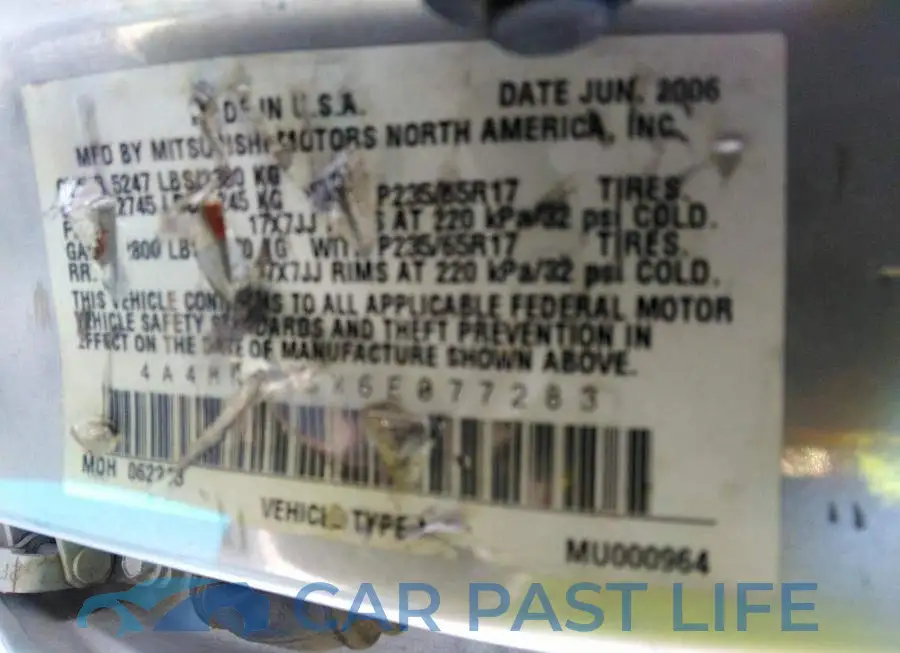 4A4MN21SX6E077283# 9