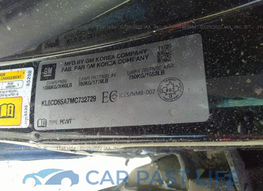 KL8CD6SA7MC732729# 9