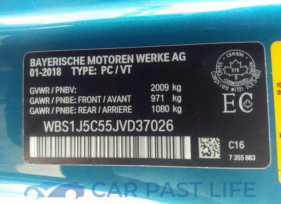 WBS1J5C55JVD37026# 9