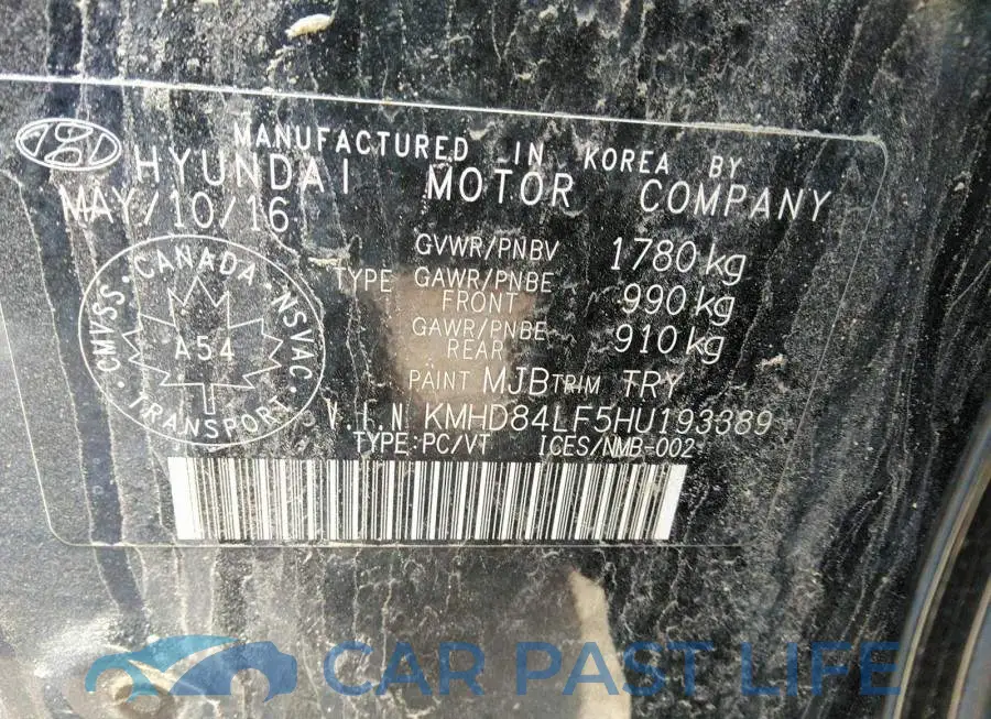 KMHD84LF5HU193389# 9