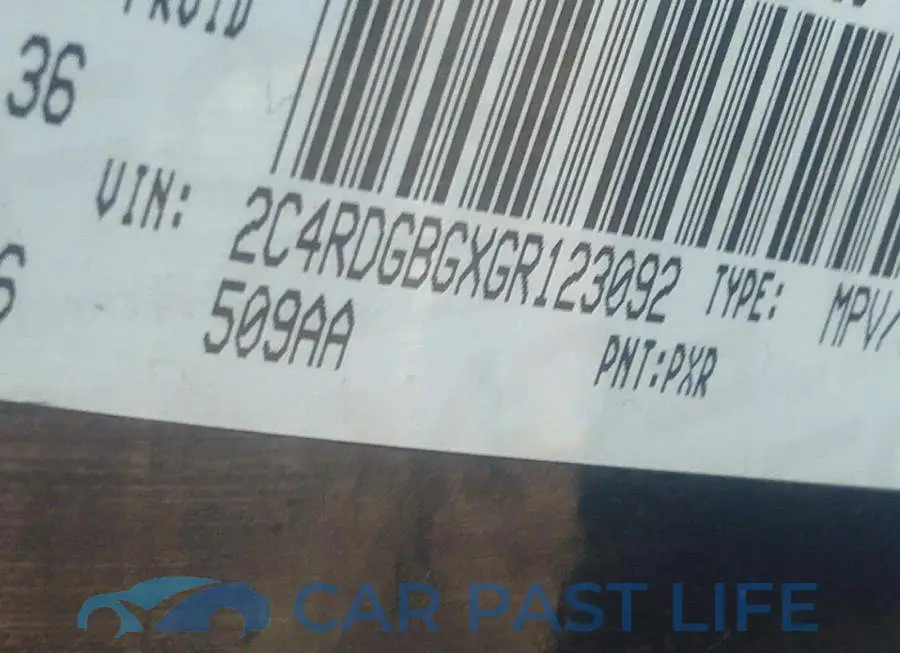 2C4RDGBGXGR123092# 9